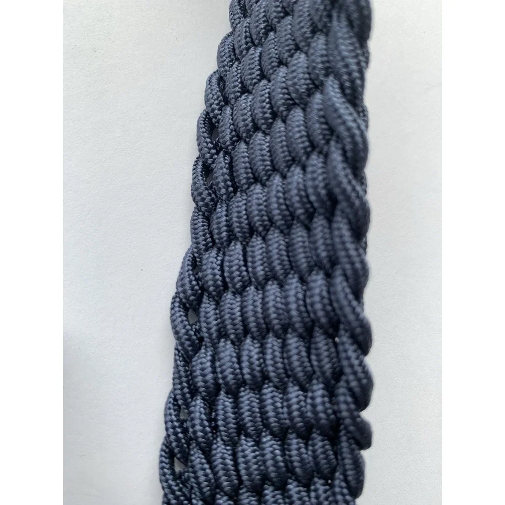 Johnston Murphy Mens 34 Navy Braided Stretch Belt Woven Golf Leather
